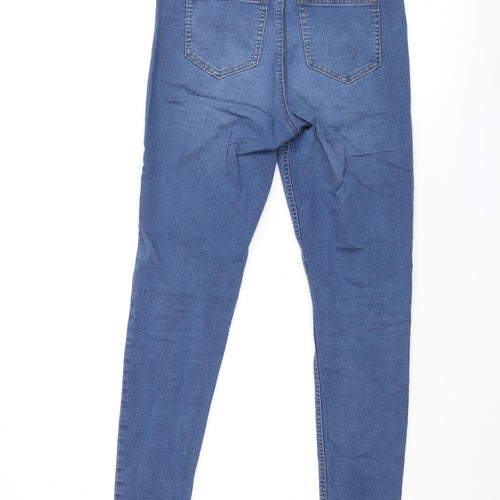 Marks and Spencer Womens Blue Cotton Jegging Jeans Size 10 L28 in Regular