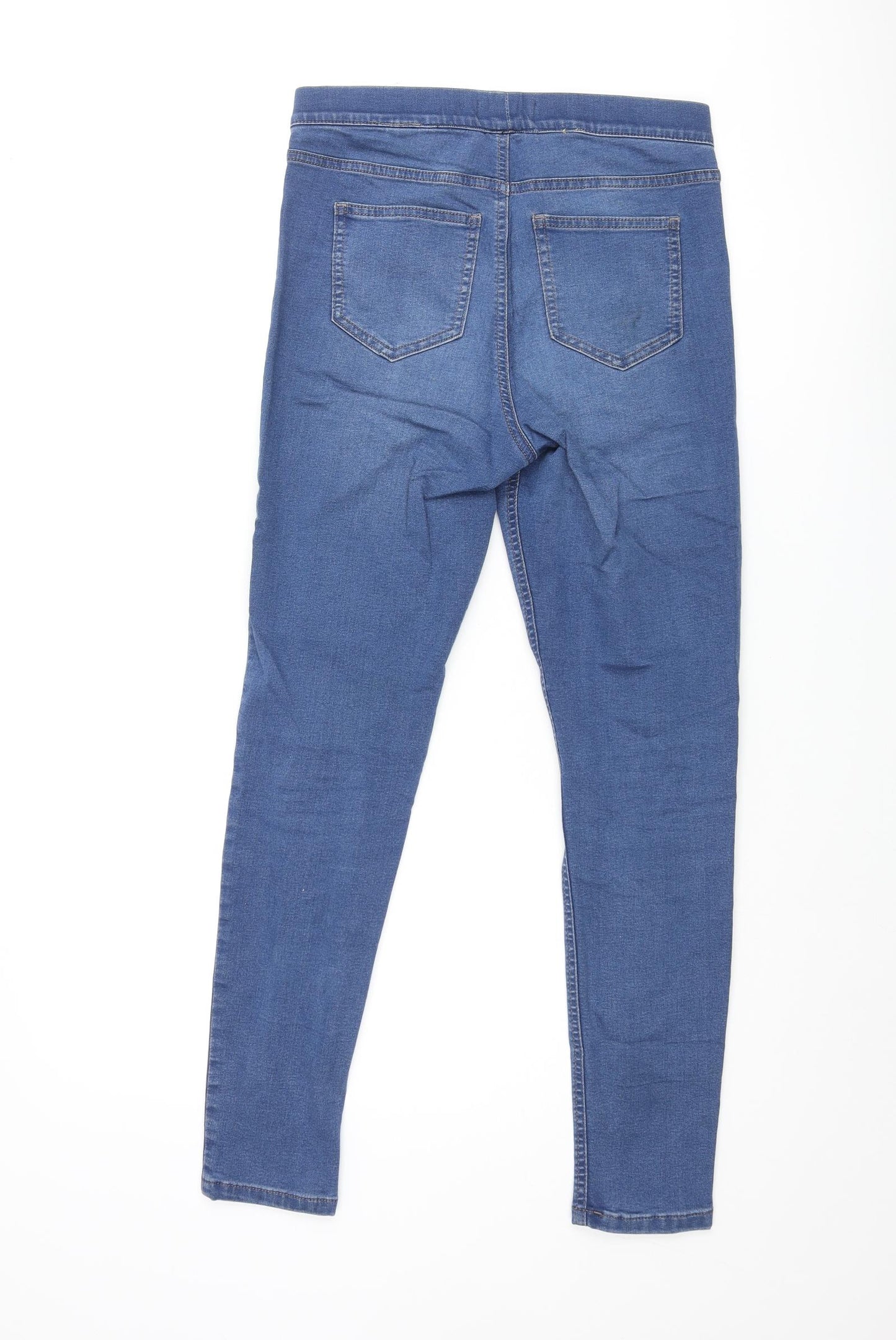 Marks and Spencer Womens Blue Cotton Jegging Jeans Size 10 L28 in Regular