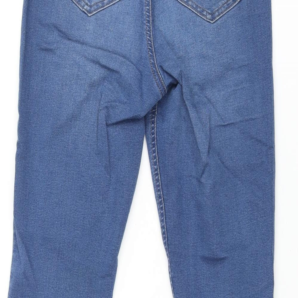 Marks and Spencer Womens Blue Cotton Jegging Jeans Size 10 L28 in Regular