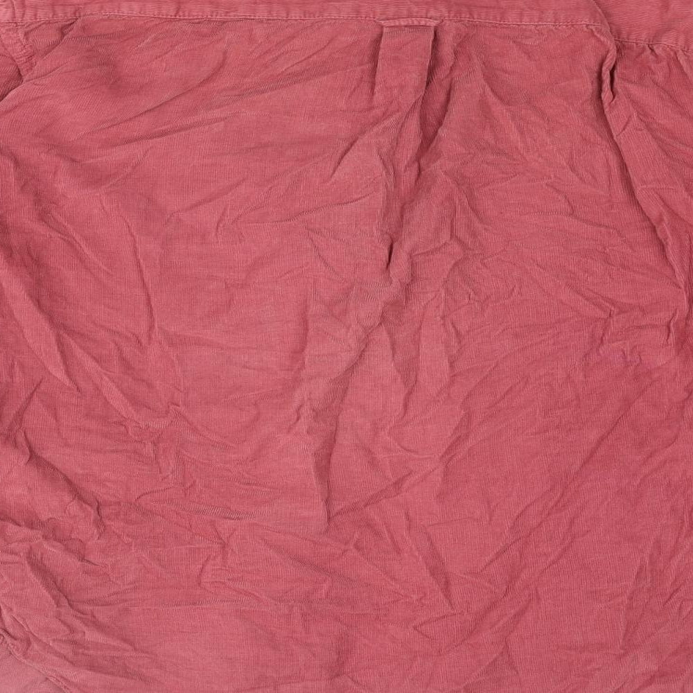 Boden Mens Pink Cotton Button-Up Size M Collared Button