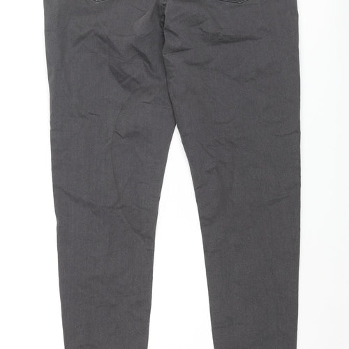 Marks and Spencer Womens Grey Cotton Jegging Jeans Size 14 L29 in Regular