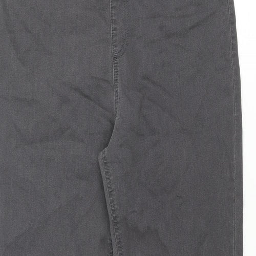 Marks and Spencer Womens Grey Cotton Jegging Jeans Size 14 L29 in Regular