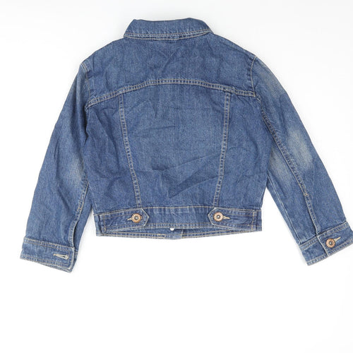 Yes Yes Jeans Womens Blue Jacket Size 10 Button