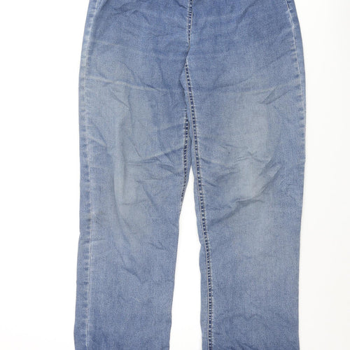 Lourie Womens Blue Cotton Tapered Jeans Size 10 L28 in Regular