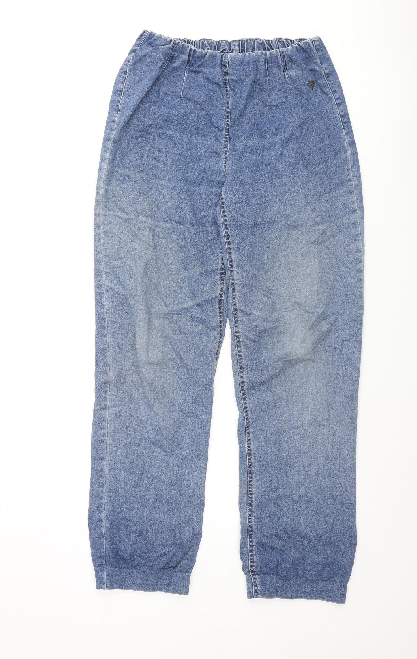 Lourie Womens Blue Cotton Tapered Jeans Size 10 L28 in Regular