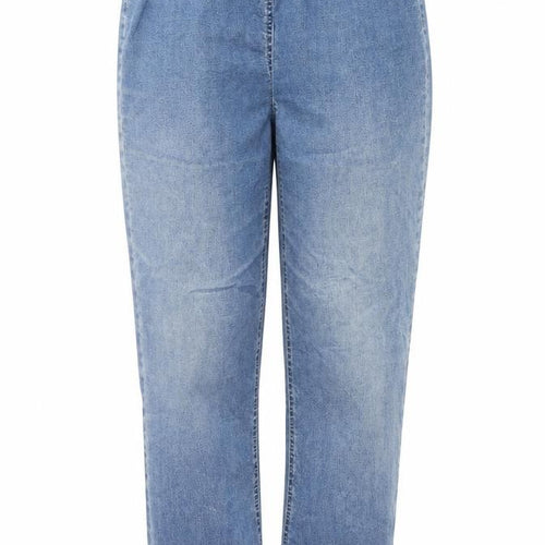 Lourie Womens Blue Cotton Tapered Jeans Size 10 L28 in Regular