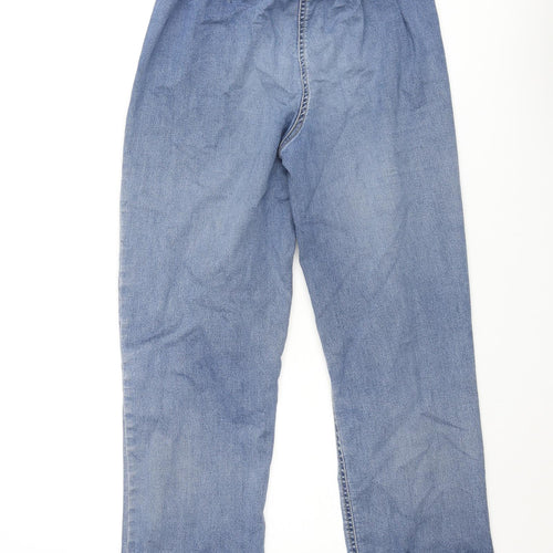Lourie Womens Blue Cotton Tapered Jeans Size 10 L28 in Regular