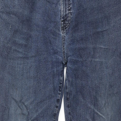 TU Mens Blue Cotton Tapered Jeans Size 42 in L32 in Regular Zip
