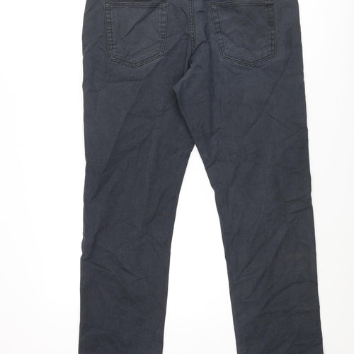 English Laundry Mens Blue Cotton Straight Jeans Size 36 in L30 in Regular Zip