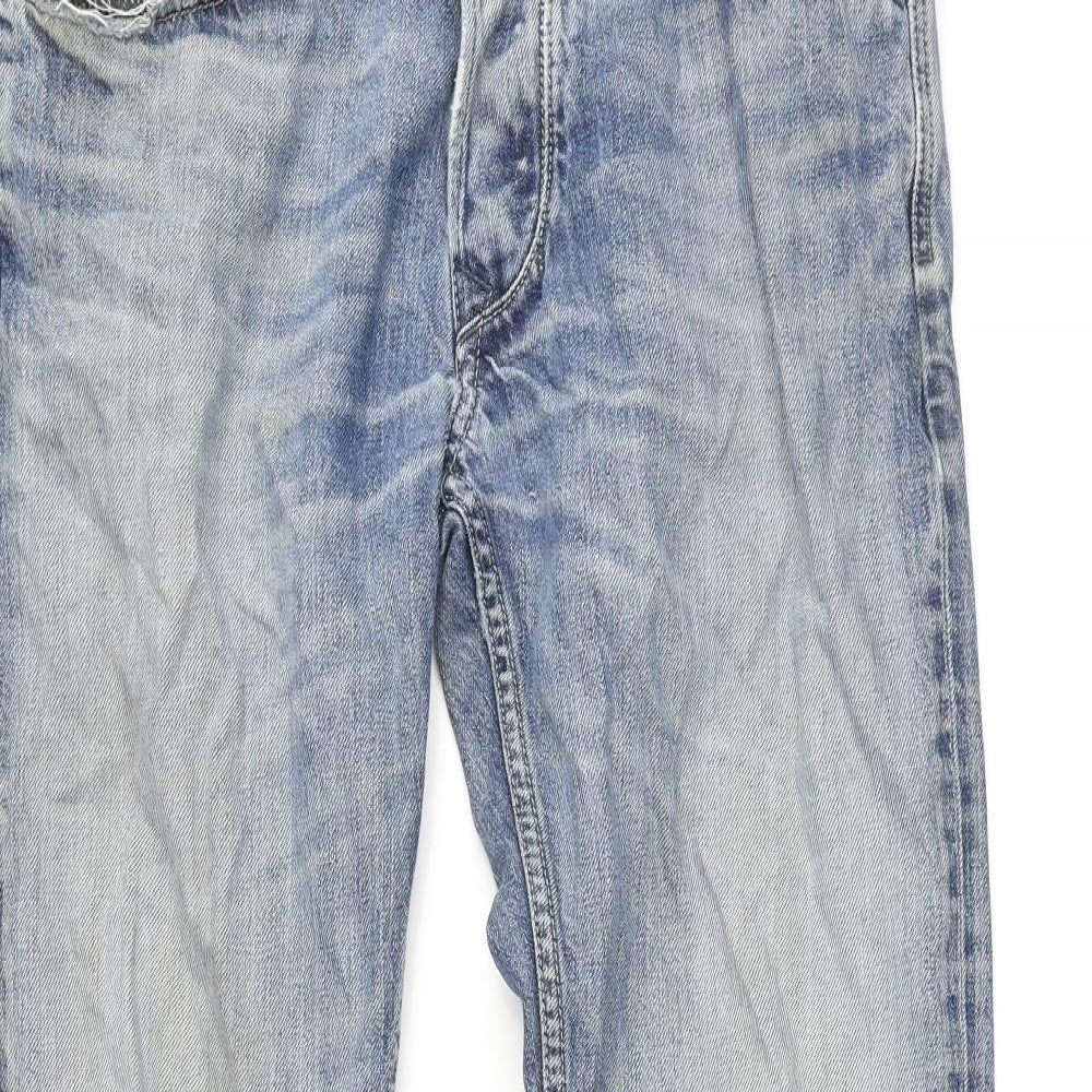 Diesel Mens Blue Cotton Straight Jeans Size 32 in L32 in Regular Button