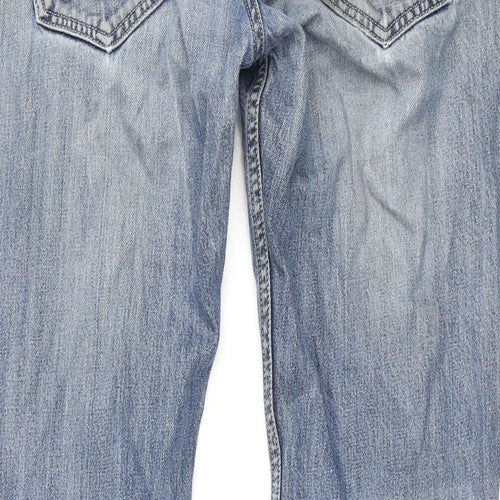 Diesel Mens Blue Cotton Straight Jeans Size 32 in L32 in Regular Button