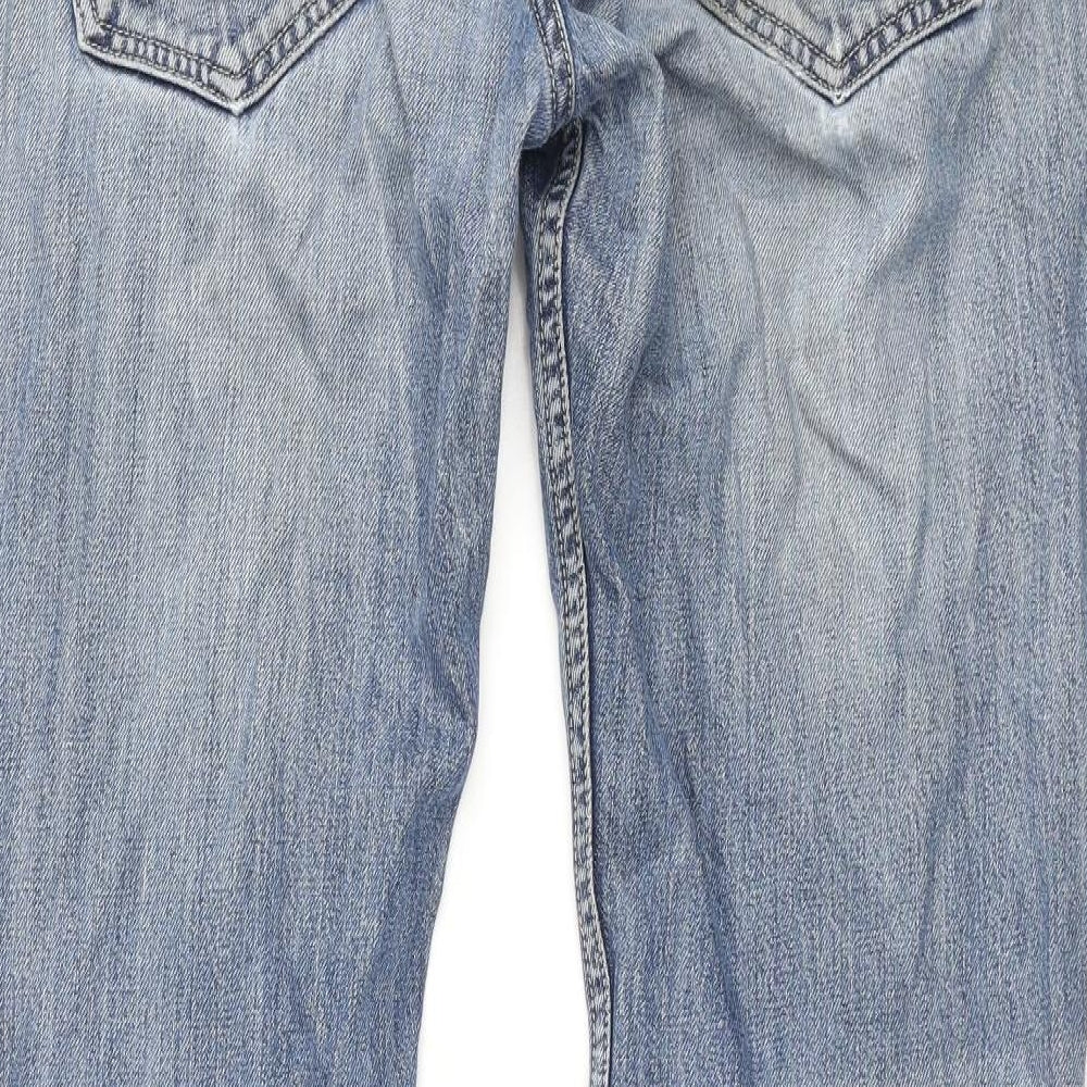 Diesel Mens Blue Cotton Straight Jeans Size 32 in L32 in Regular Button