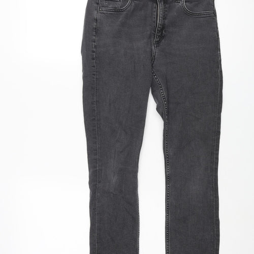 & Other Stories Womens Grey Cotton Skinny Jeans Size 26 in L26 in Regular Zip