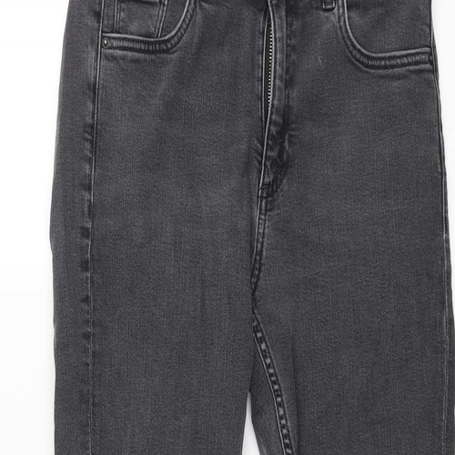 & Other Stories Womens Grey Cotton Skinny Jeans Size 26 in L26 in Regular Zip