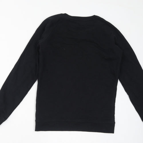 Black Forest Apparel Womens Black Cotton Pullover Sweatshirt Size XS Pullover - Christmas Tree