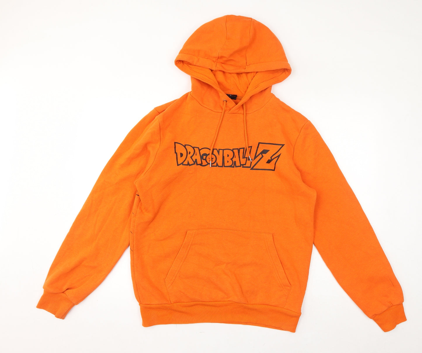 Dragon Ball Z Mens Orange Cotton Pullover Sweatshirt Size M - Logo