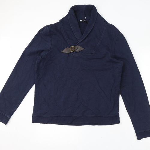 ASOS Mens Blue Cotton Pullover Sweatshirt Size L