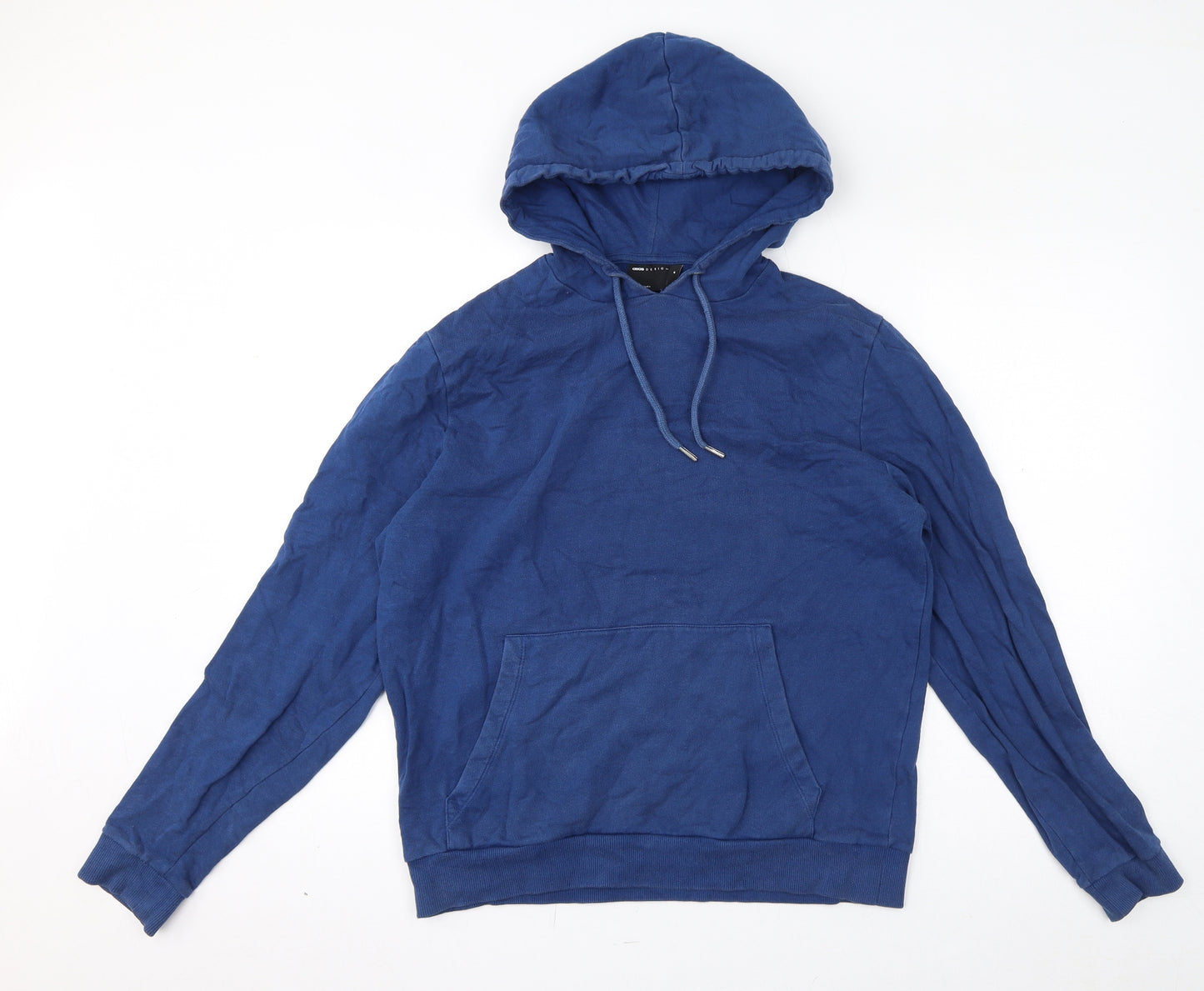 ASOS Womens Blue Cotton Pullover Hoodie Size M Pullover