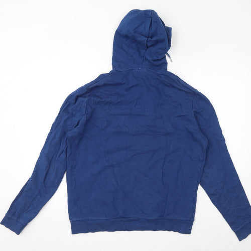 ASOS Womens Blue Cotton Pullover Hoodie Size M Pullover