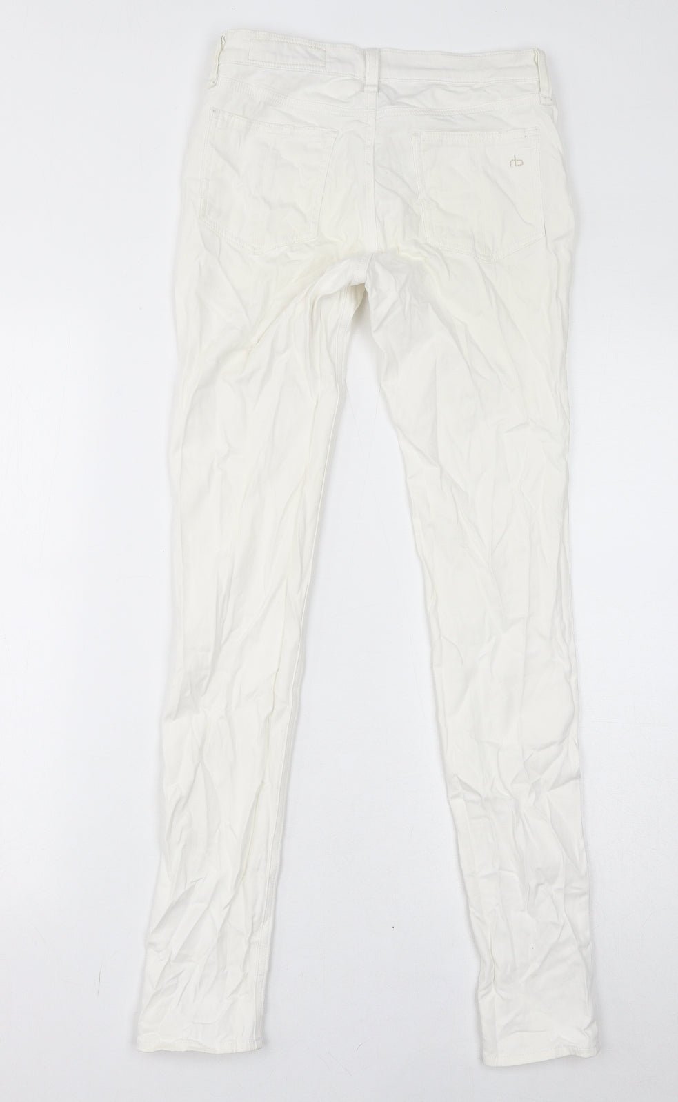 rag & bone Womens White Cotton Skinny Jeans Size 26 in L30 in Regular Zip