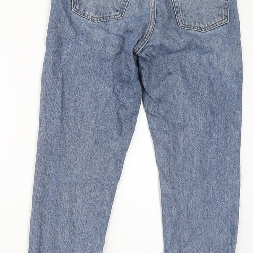 Topshop Womens Blue Cotton Mom Jeans Size 26 in L32 in Regular Zip