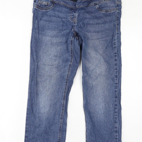NEXT Womens Blue Cotton Skinny Jeans Size 12 L28 in Regular