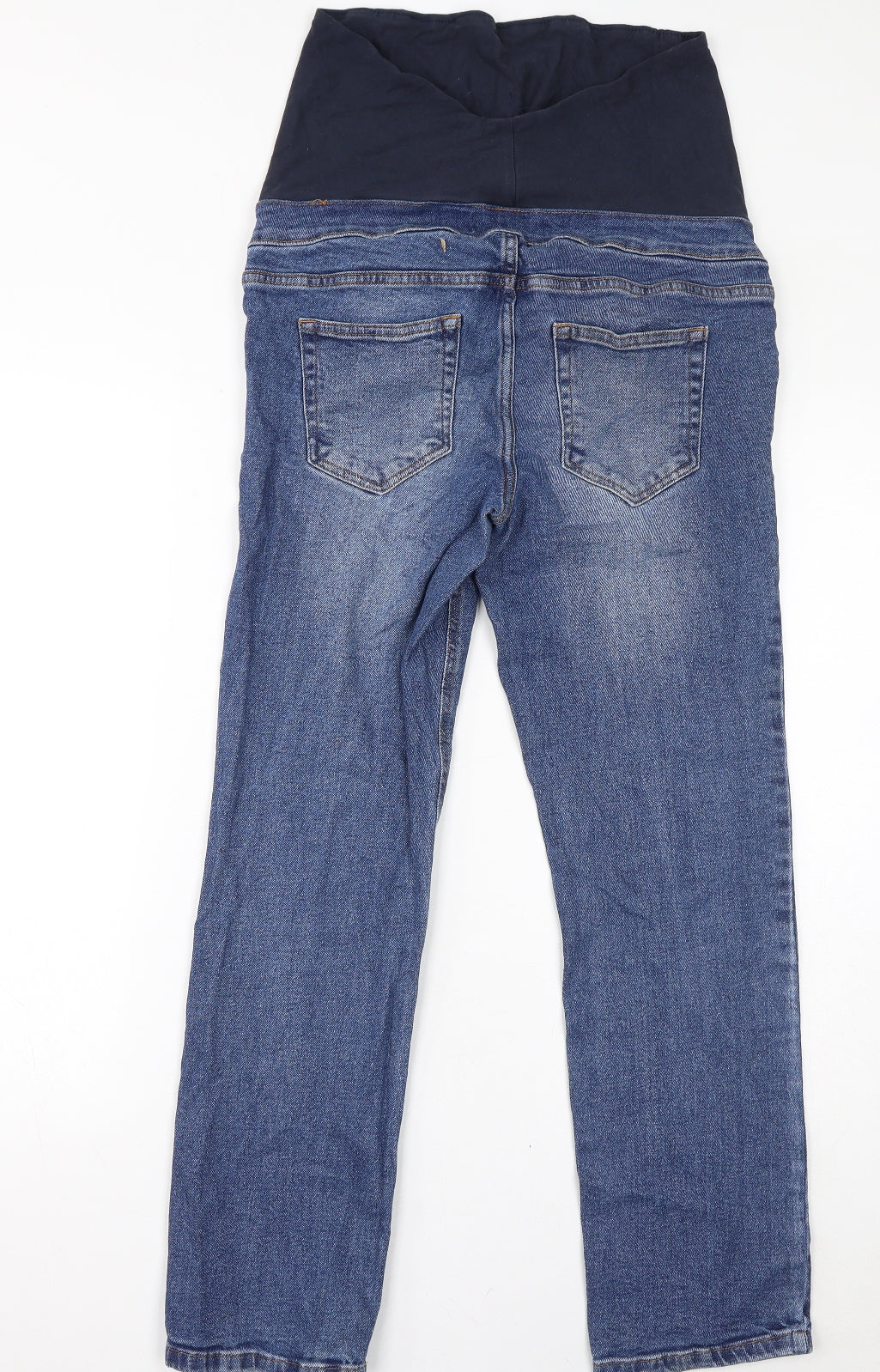 NEXT Womens Blue Cotton Skinny Jeans Size 12 L28 in Regular