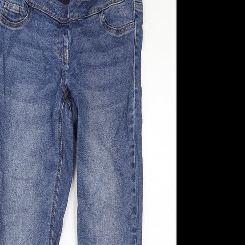 NEXT Womens Blue Cotton Skinny Jeans Size 12 L28 in Regular