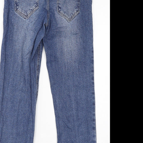 NEXT Womens Blue Cotton Skinny Jeans Size 12 L28 in Regular