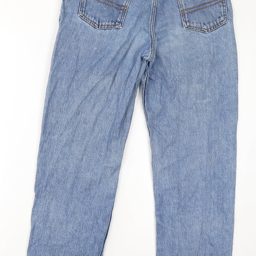 COLLUSION Womens Blue Cotton Mom Jeans Size 28 in L32 in Regular Zip