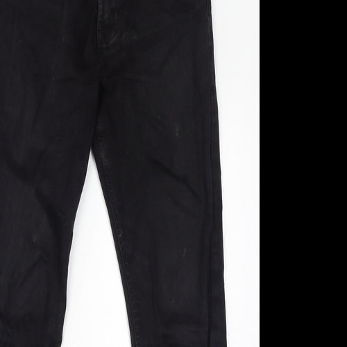 NEXT Womens Black Cotton Skinny Jeans Size 30 in L30 in Regular Zip