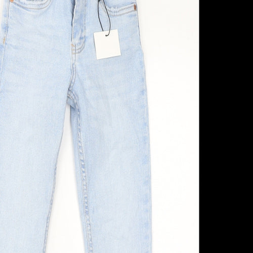 Zara Boys Blue Cotton Skinny Jeans Size 9 Months L22 in Regular Zip