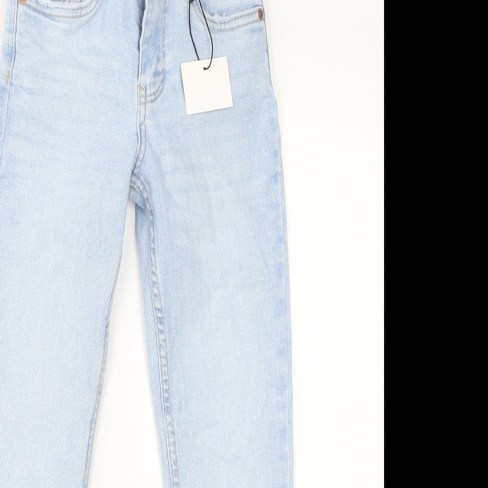 Zara Boys Blue Cotton Skinny Jeans Size 9 Months L22 in Regular Zip