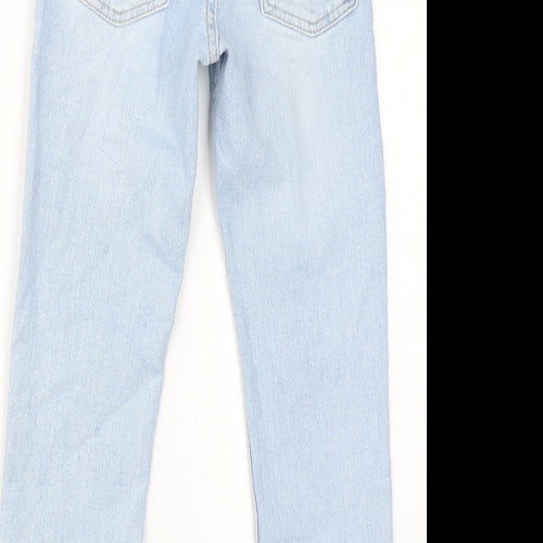 Zara Boys Blue Cotton Skinny Jeans Size 9 Months L22 in Regular Zip