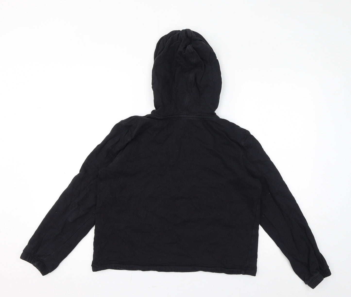 Aware Womens Black Cotton Pullover Hoodie Size S Pullover - Be More Aware Embroidered