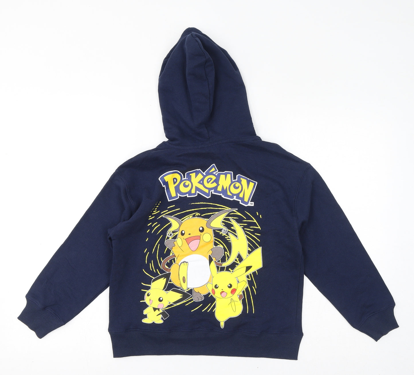 Zara Boys Blue Polyester Pullover Hoodie Size 3-4 Years Pullover - Pokemon