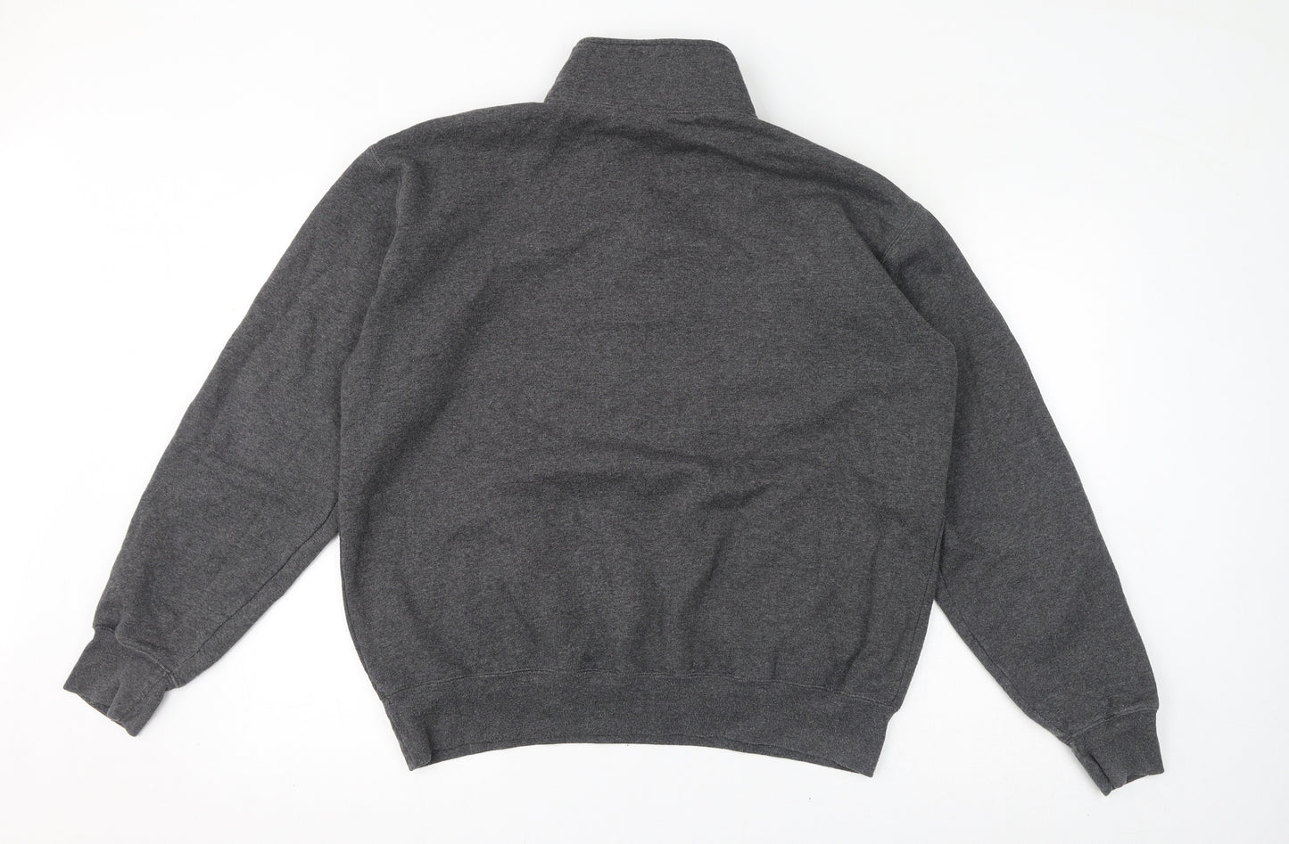 Champion Mens Grey Polyester Henley Sweatshirt Size L - Saint Louis 1818