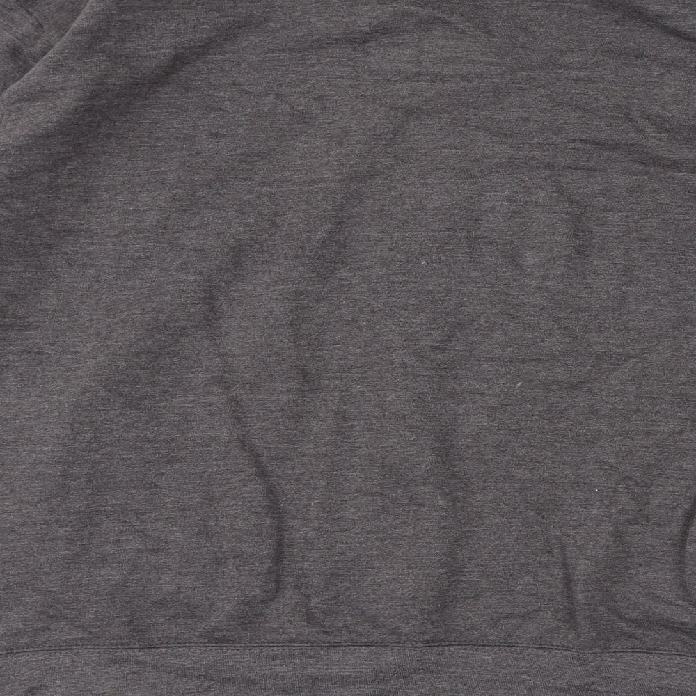 SF Mens Grey Cotton Full Zip Sweatshirt Size 2XL