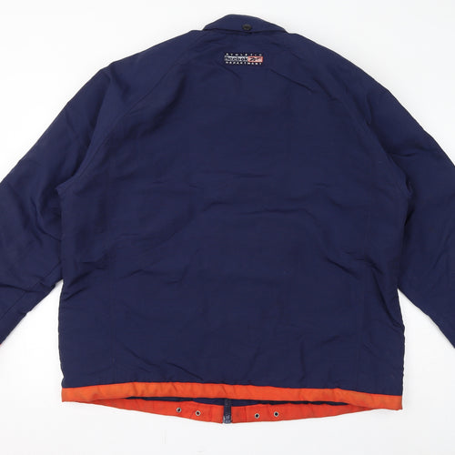 Reebok Womens Blue Jacket Size L Zip - Fleece Lined