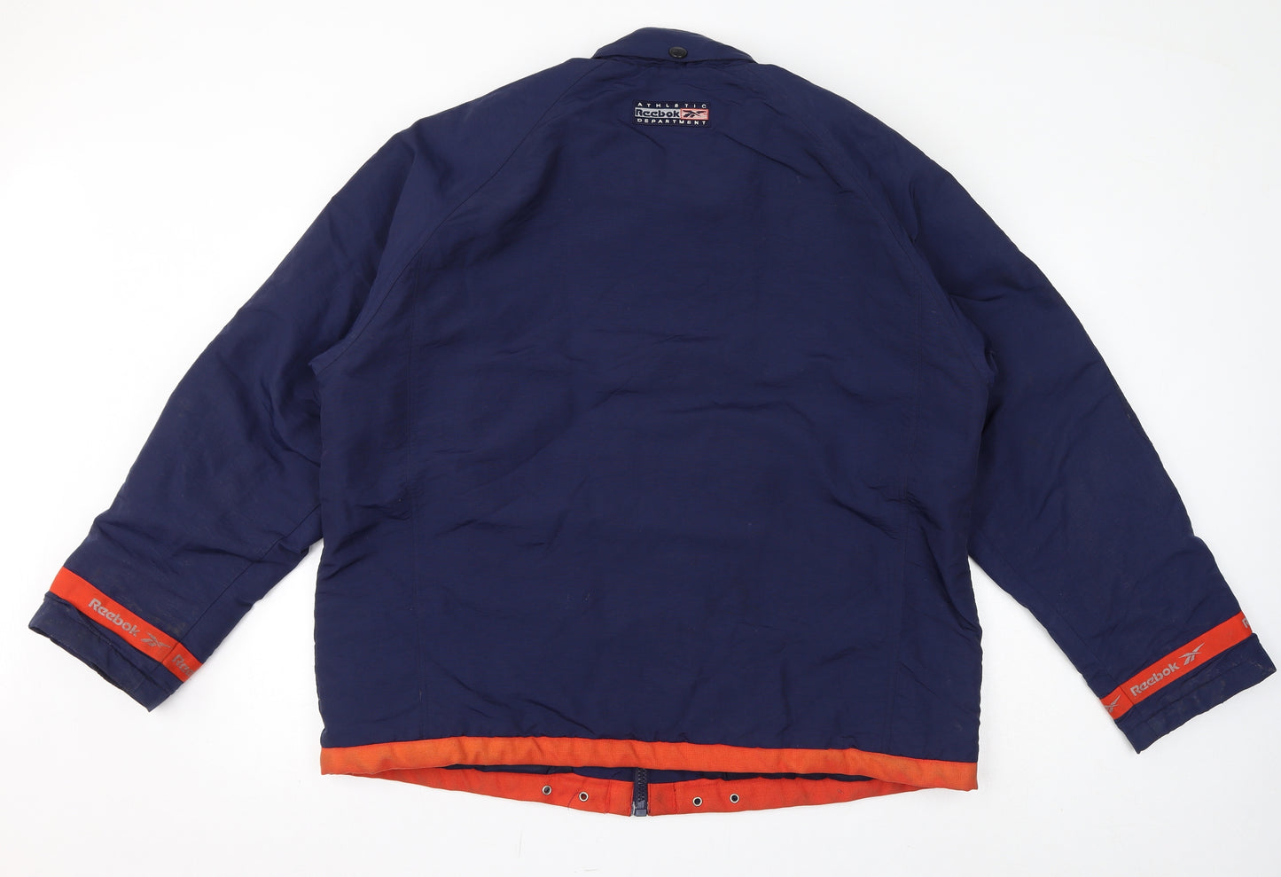 Reebok Womens Blue Jacket Size L Zip - Fleece Lined