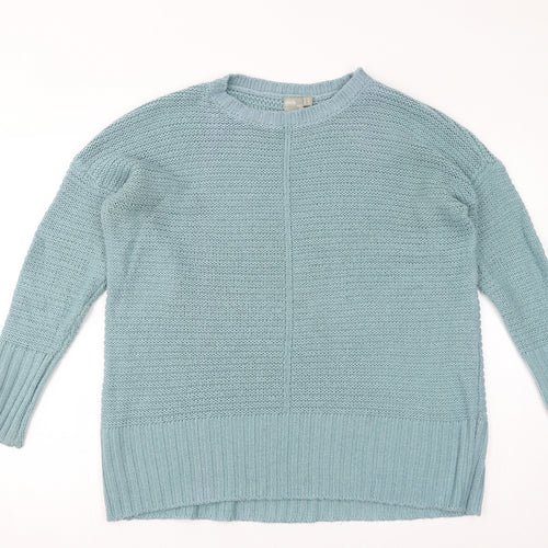 ASOS Womens Blue Round Neck Acrylic Pullover Jumper Size 10