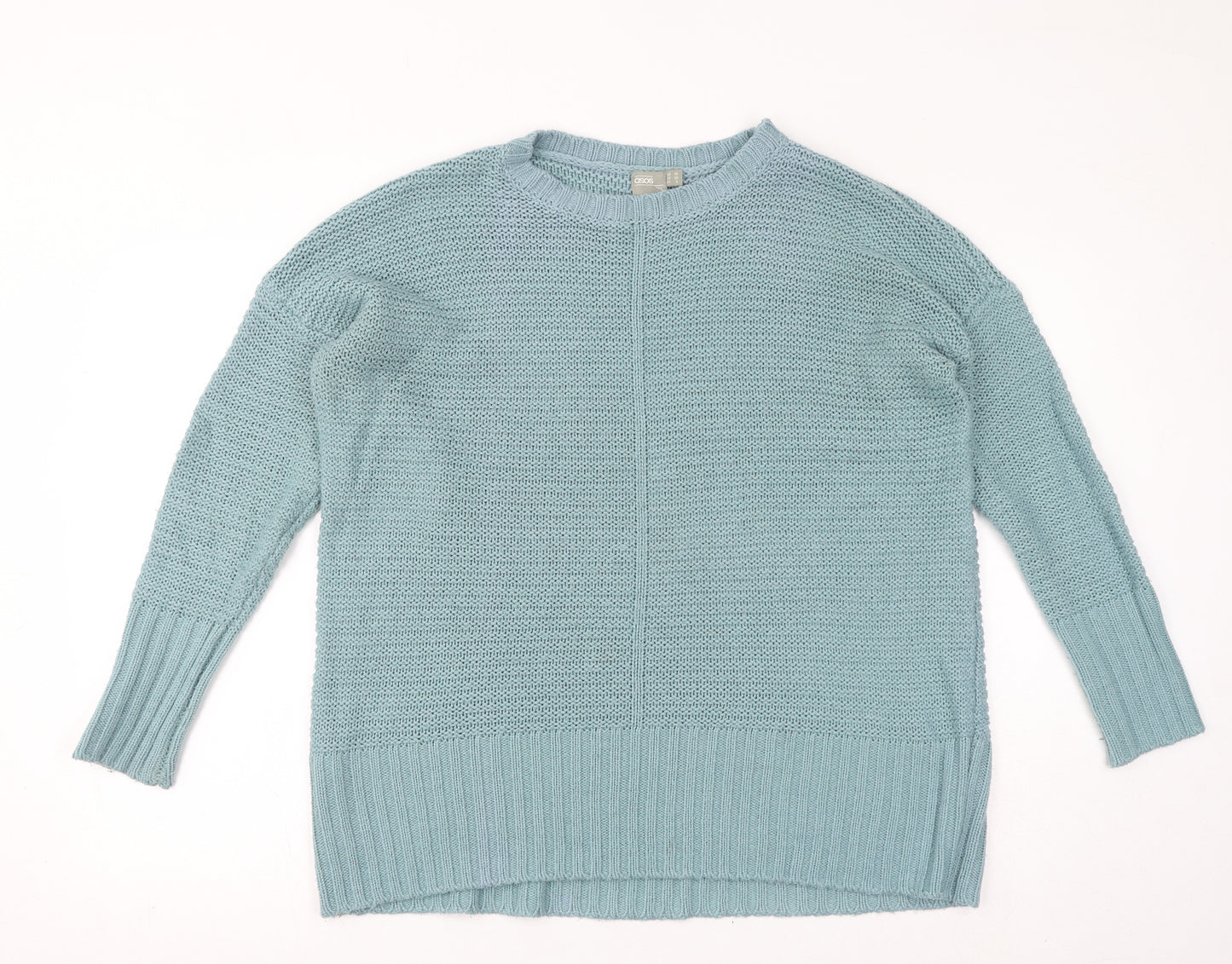ASOS Womens Blue Round Neck Acrylic Pullover Jumper Size 10