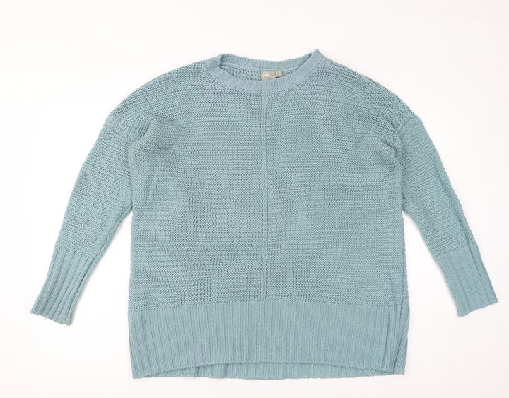 ASOS Womens Blue Round Neck Acrylic Pullover Jumper Size 10