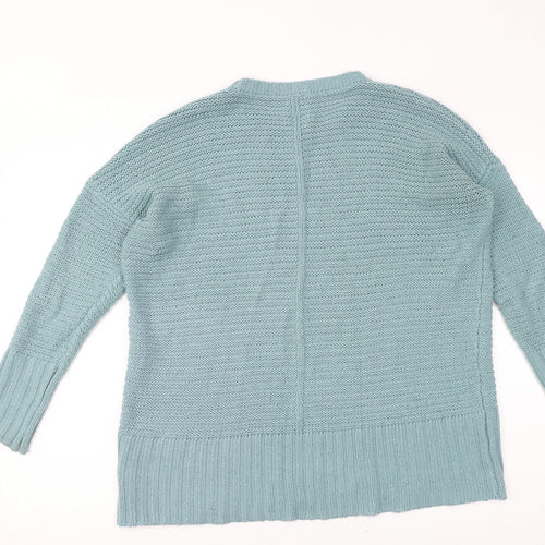 ASOS Womens Blue Round Neck Acrylic Pullover Jumper Size 10