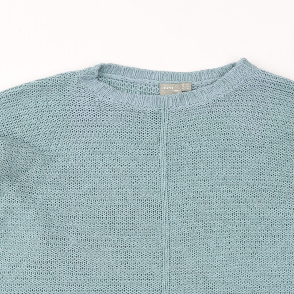ASOS Womens Blue Round Neck Acrylic Pullover Jumper Size 10