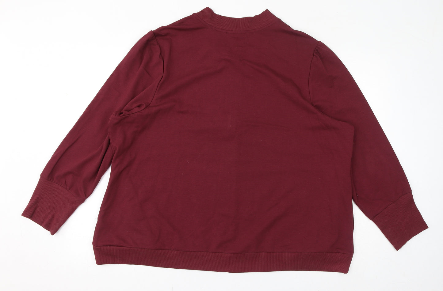 D&Co. Mens Red Cotton Full Zip Sweatshirt Size 3XL