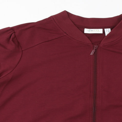 D&Co. Mens Red Cotton Full Zip Sweatshirt Size 3XL