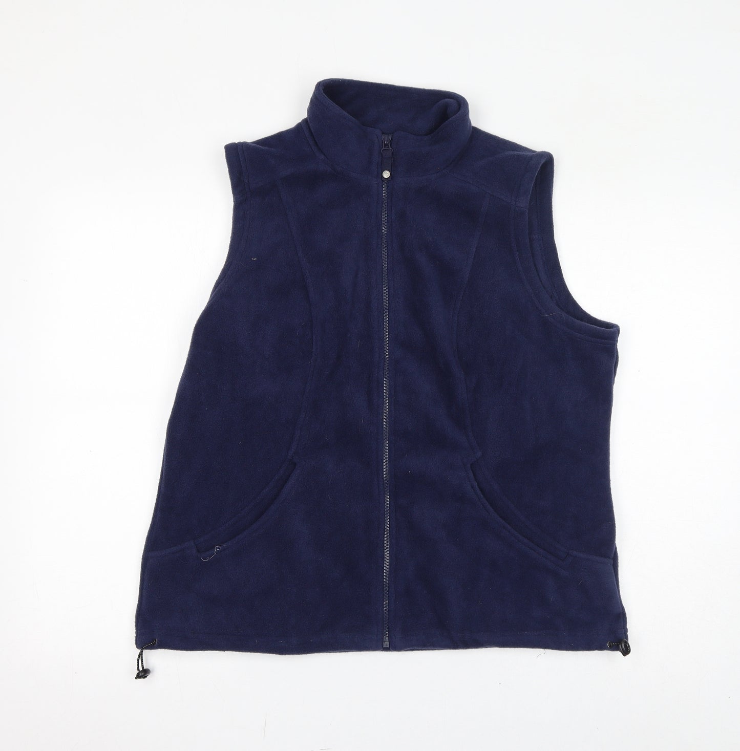 M&Co Womens Blue Gilet Jacket Size 16 Zip