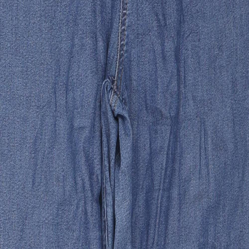 Marks and Spencer Womens Blue Cotton Jegging Jeans Size 14 L28 in Regular - Tie-dye