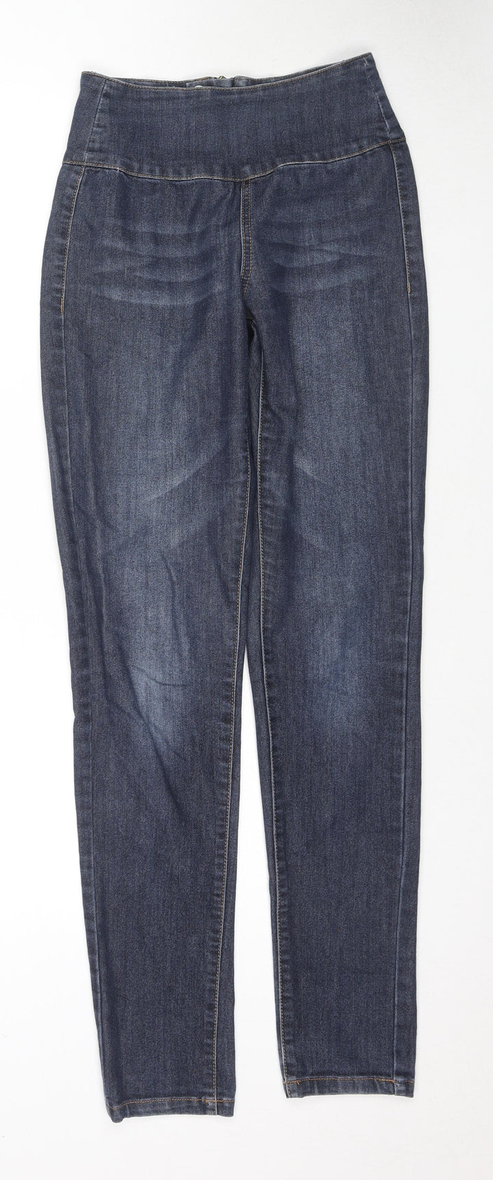 Pieces Womens Blue Cotton Skinny Jeans Size XS L31 in Regular Zip - Size XS/S